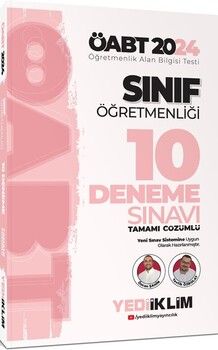 Yediiklim Yayınları 2024 ÖABT Sınıf Öğretmenliği Tamamı Çözümlü 10 Deneme Sınavı