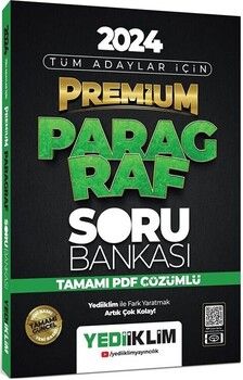 Yediiklim Yayınları 2024 Tüm Adaylar için Premium Paragraf Tamamı Pdf Çözümlü Soru Bankası
