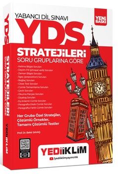 Yediiklim  YDS YÖKDİL Stratejileri Soru Gruplarına Göre Konu Anlatımlı Soru Bankası