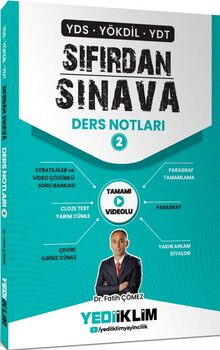 Yediiklim  YDS YÖKDİL YDT Sıfırdan Sınava Tamamı Videolu Ders Notları 2. Kitap