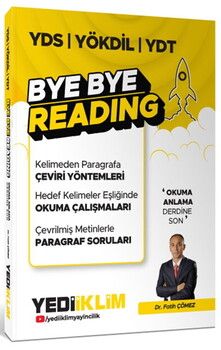  Yediiklim YDS YÖKDİL YDT Bye Bye Readıng