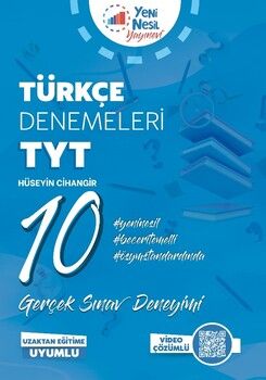 Yeni Nesil TYT Türkçe 10 Deneme Sınavı