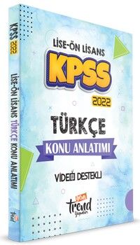 Yeni Trend 2022 KPSS Lise Ön Lisans Türkçe Konu Anlatımı