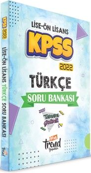 Yeni Trend 2022 KPSS Lise Ön Lisans Türkçe Soru Bankası Çözümlü
