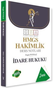 Yetki Yayınları 2026 Hakimlik İdare Hukuku Ders Notları