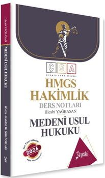 Yetki Yayınları 2026 Medeni Usul Hukuku Hakimlik Ders Notları