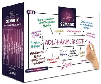 Yetki Yayınları 2026 Şematik Adli Hakimlik Seti
