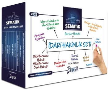 Yetki Yayınları 2026 Şematik İdari Hakimlik Seti