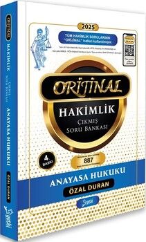 Yetki Yayınları 2025 Orijinal Anayasa Hukuku Hakimlik Çıkmış Soru Bankası