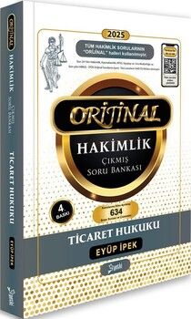 Yetki Yayınları 2025 Orijinal Ticaret Hukuku Hakimlik Çıkmış Soru Bankası