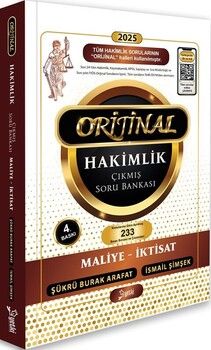 Yetki Yayınları 2025 Orijinal Maliye İktisat Hakimlik Çıkmış Soru Bankası