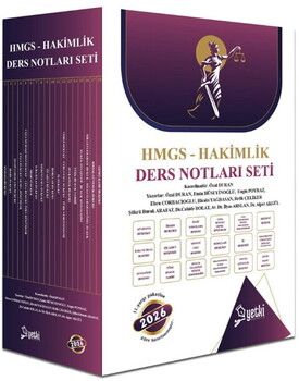 Yetki Yayınları 2026 ÇSA HMGS ve Hakimlik Ders Notu Seti