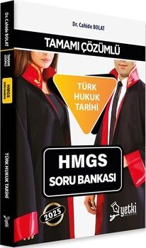 Yetki Yayınları 2025 HMGS Türk Hukuk Tarihi Soru Bankası Çözümlü