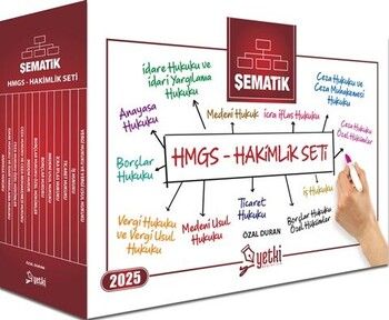 Yetki Yayınları 2025 HMGS Hakimlik Şematik Set