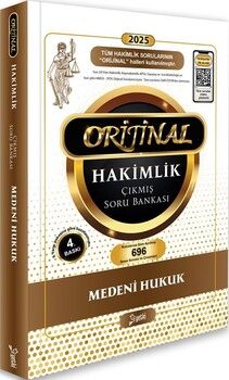 Yetki Yayınları 2025 Orijinal Medeni Hukuk Hakimlik Çıkmış Soru Bankası
