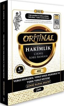 Yetki Yayınları 2025 Orijinal Vergi Hukuku Vergi Usul Hukuku ve Türk Vergi Sistemi Hakimlik Çıkmış Soru Bankası