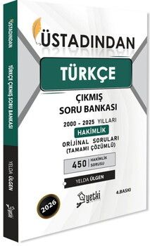 Yetki Yayınları 2026 Üstadından Türkçe Çıkmış Soru Bankası