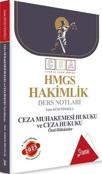 Yetki Yayınları 2025 HMGS Hakimlik Ceza Muhakemesi Hukuku ve Ceza Hukuku Özel Hükümler Ders Notları