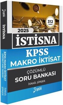 Yetki Yayınları 2025 KPSS A Grubu Makro İktisat İSTİSNA Soru Bankası