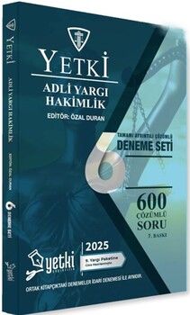 Yetki Yayınları 2025 Adli Yargı 6 Deneme