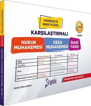 Yetki Yayınları 2025 Karşılaştırmalı Usüller