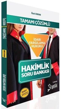 Yetki Yayınları 2022 Hakimlik İdari Yargılama Hukuku Soru Bankası 5. Baskı