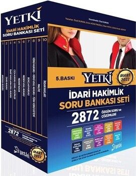 Yetki Yayınları 2022 İdari Hakimlik Soru Bankası Seti 5. Baskı