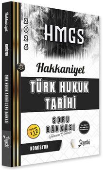 Yetki Yayınları 2026 HMGS Türk Hukuk Tarihi Hakkaniyet Soru Bankası