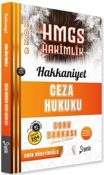 Yetki Yayınları 2026 HMGS Ceza Hukuku Hakkaniyet Soru Bankası