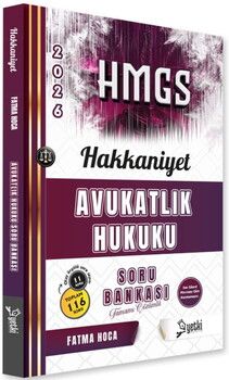 Yetki Yayınları 2026 HMGS Avukatlık Hukuku Hakkaniyet Soru Bankası