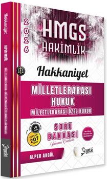 Yetki Yayınları 2026 HMGS Milletlerarası Hukuk Hakkaniyet Soru Bankası