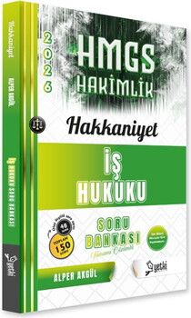 Yetki Yayınları 2026 HMGS İş Hukuku Hakkaniyet Soru Bankası