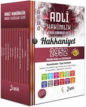 Yetki Yayınları 2026 Adli Hakimlik Hakkaniyet Soru Bankası Seti