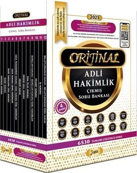 Yetki Yayınları Adli Hakimlik Orijinal Çıkmış Soru Bankası Seti