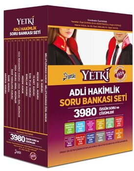 Yetki Yayınları Adli Hakimlik Soru Bankası Seti