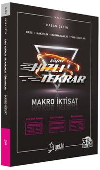 Yetki Yayınları KPSS Makro İktisat Süper Hızlı Tekrar