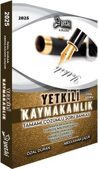 Yetki Yayınları Yetkili Kaymakamlık Tamamı Çözümlü Soru Bankası
