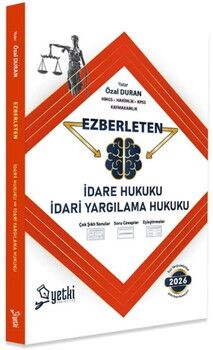 Yetki Yayınları 2026 Ezberleten İdare Hukuku ve İdare Yargılama Hukuku