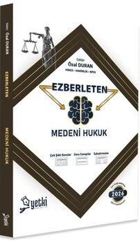 Yetki Yayınları 2026 Ezberleten Medeni Hukuk