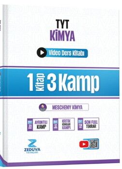 Zeduva Yayınları Meschemy Kimya TYT Kimya 1 Kitap 3 Kamp Video Ders Kitabı