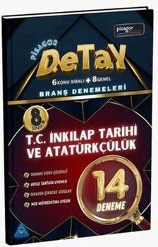Zeka Küpü Yayınları 8. Sınıf İnkılap Tarihi ve Atatürkçülük Pisagor Detay 14 lü Branş Denemesi