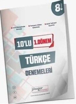Zeka Küpü Yayınları 8. Sınıf Türkçe 10 lu 1. Dönem Pisagor Denemeleri