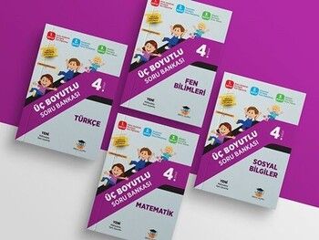 Zeka Küpü Yayınları 4. Sınıf Üç Boyutlu Soru Bankaları Seti