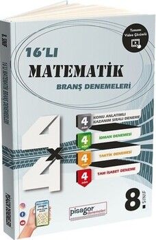 Zeka Küpü Yayınları 8. Sınıf Matematik 16 lı Branş Denemeleri