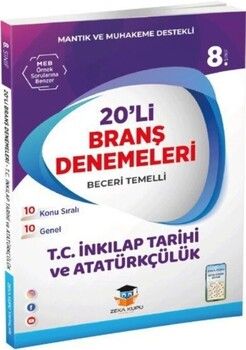 Zeka Küpü Yayınları 8. Sınıf TC İnkılap Tarihi ve Atatürkçülük Beceri Temelli 20 Deneme