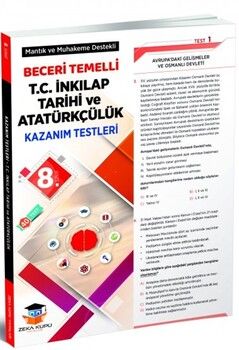 Zeka Küpü Yayınları 8. Sınıf T.C. İnkılap Tarihi ve Atatürkçülük Beceri Temelli Kazanım Testleri