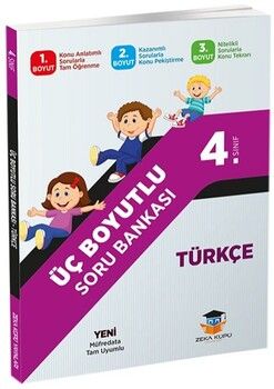 Zeka Küpü Yayınları 4. Sınıf Türkçe Üç Boyutlu Soru Bankası