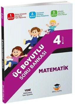Zeka Küpü Yayınları 4. Sınıf Üç Boyutlu Matematik Soru Bankası
