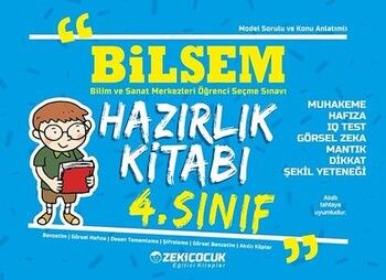 Zeki Çocuk 4. Sınıf Bilsem Hazırlık Kitabı