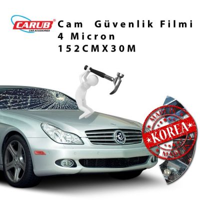 CARUB Cam Filmi 152cmx30M Güvenlik Renkli 4Ml%35